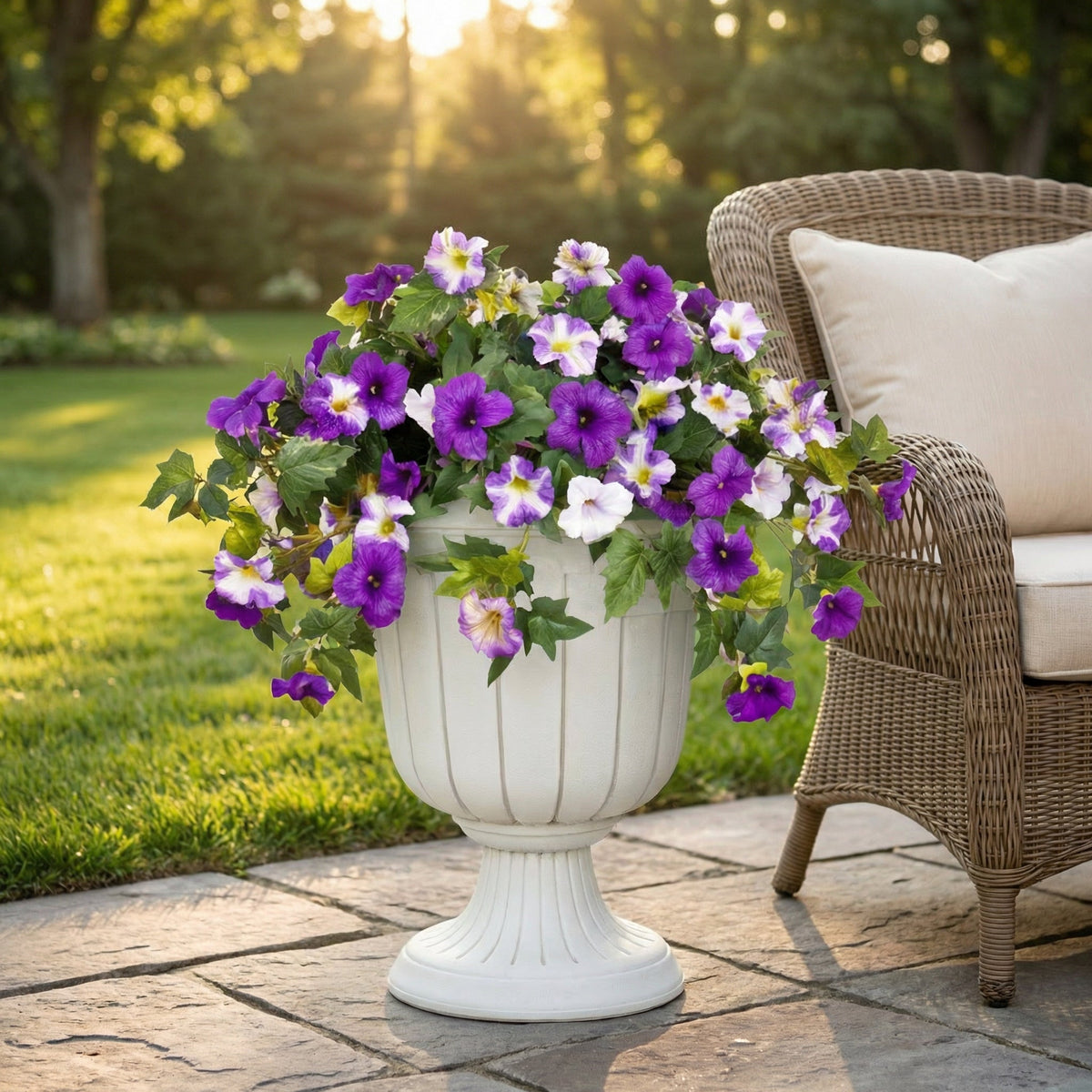 Spring Bloom Artificial Petunia Arrangement