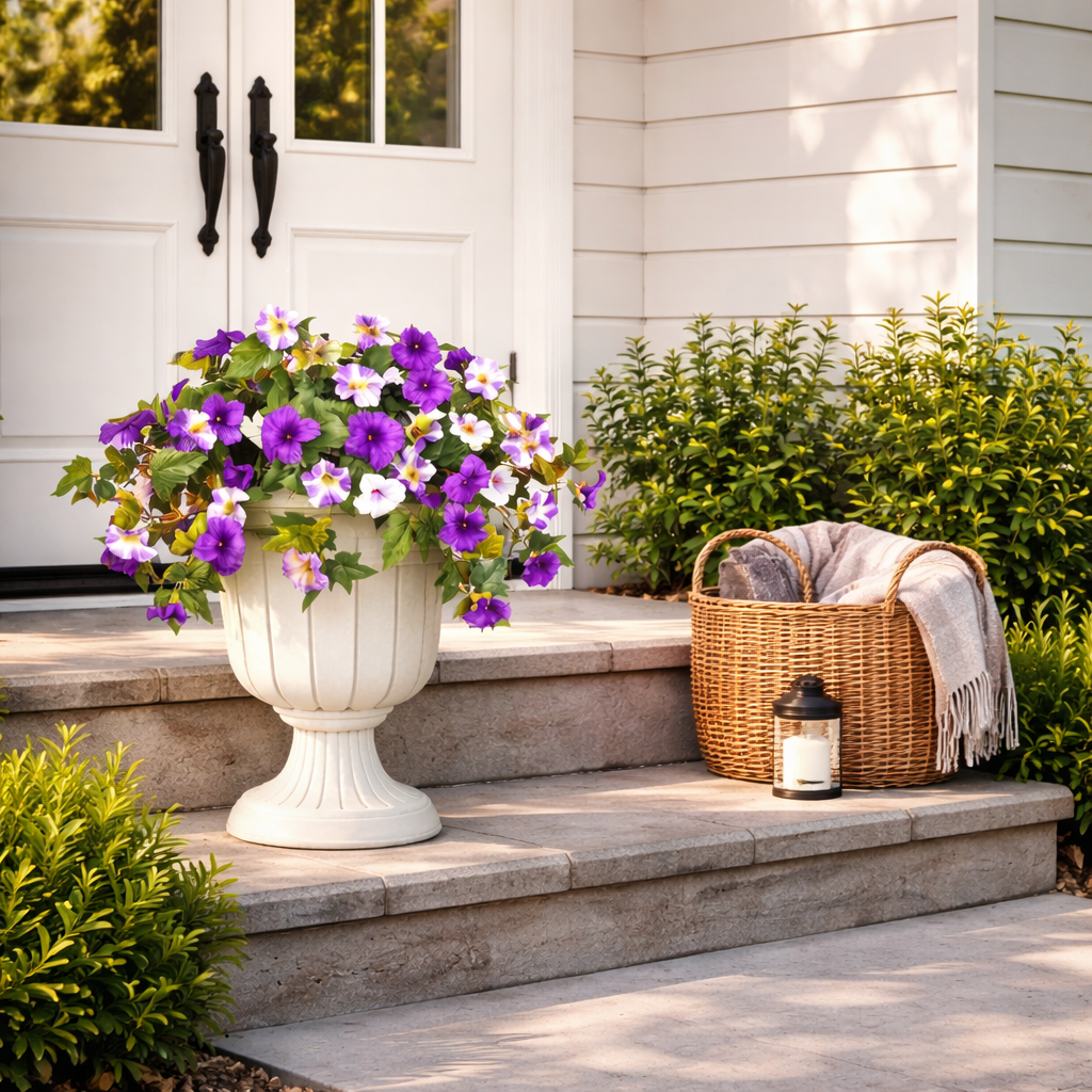 Spring Bloom Artificial Petunia Arrangement