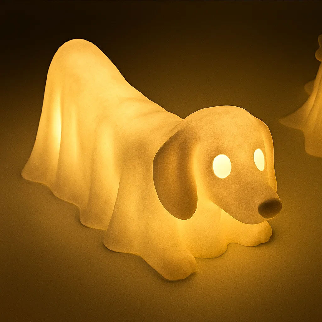Dachshund Ghost Lamp